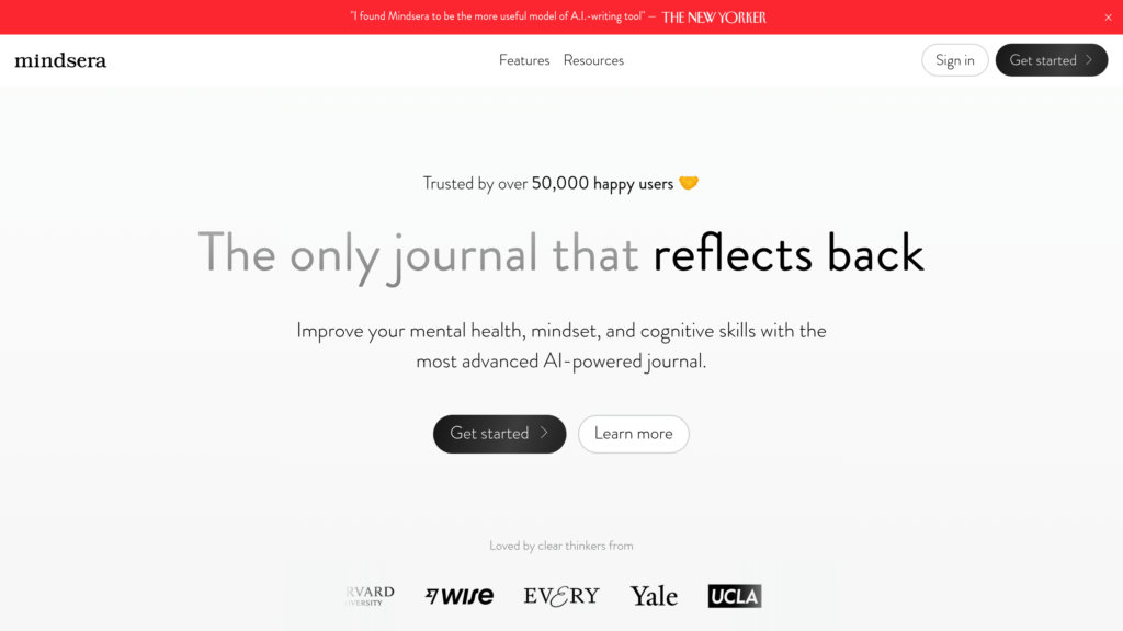 Mindsera Capture d'écran