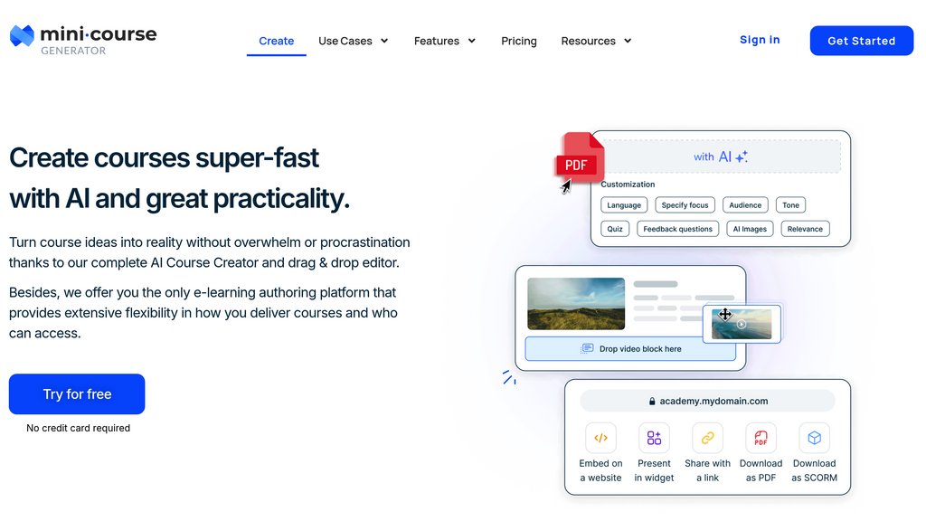 Mini Course Generator 截图