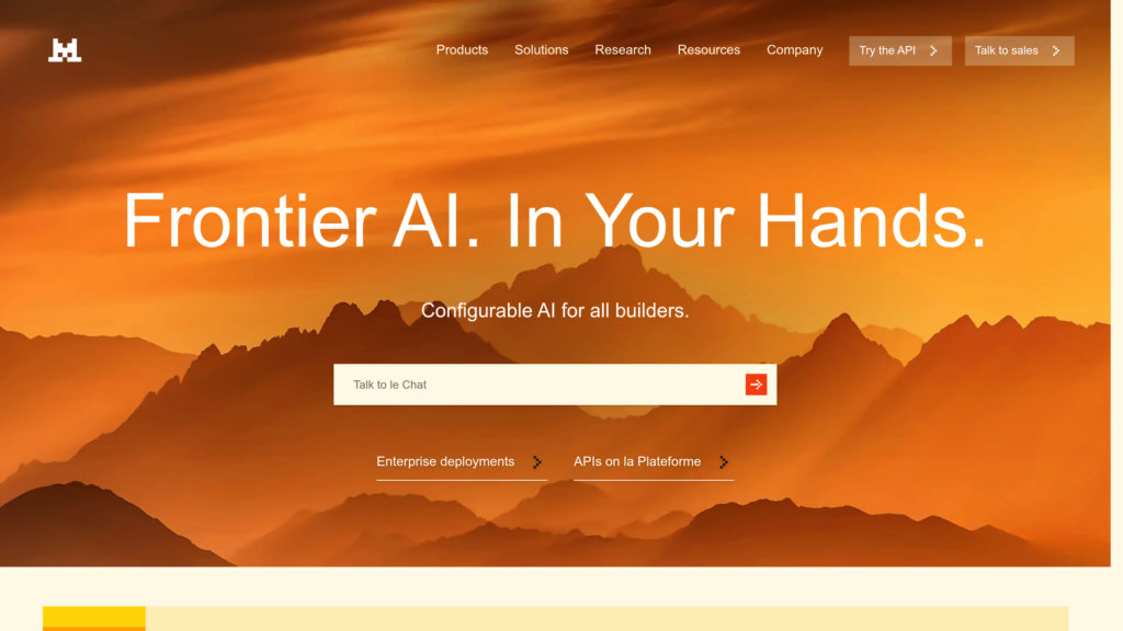 Mistral AI Screenshot