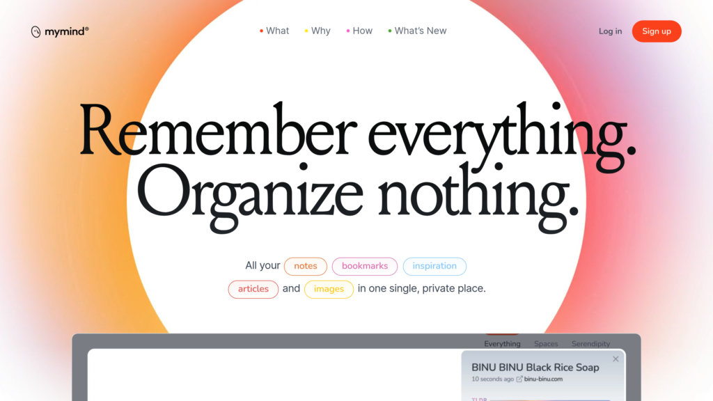 mymind Capture d'écran