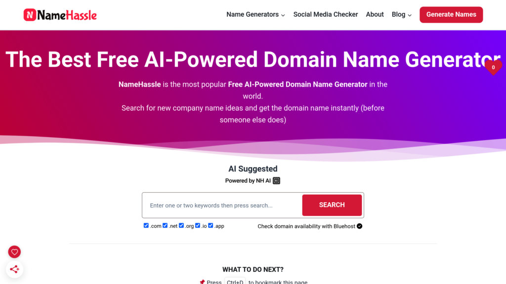 NameHassle Capture d'écran