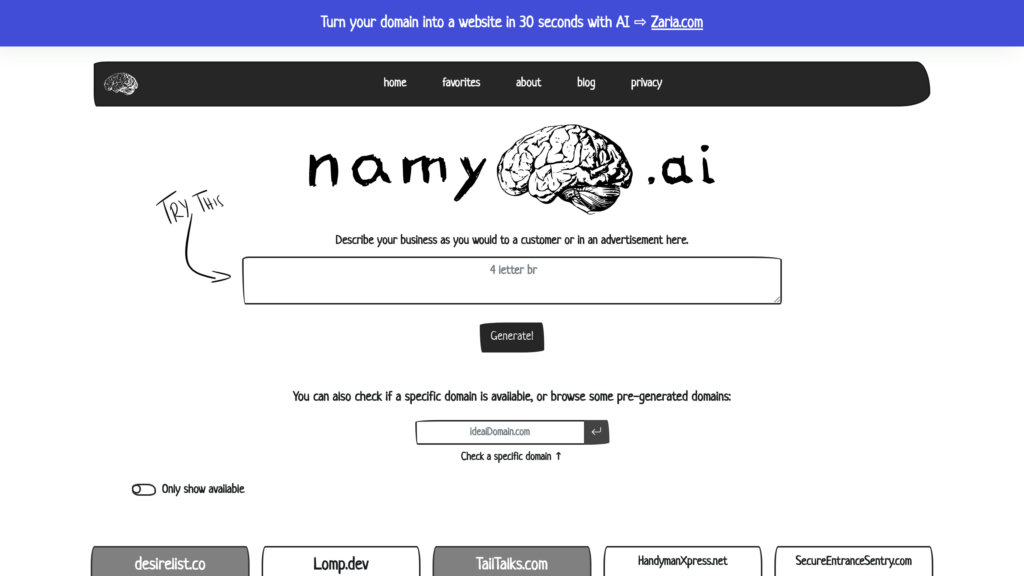 Namy.ai Capture d'écran