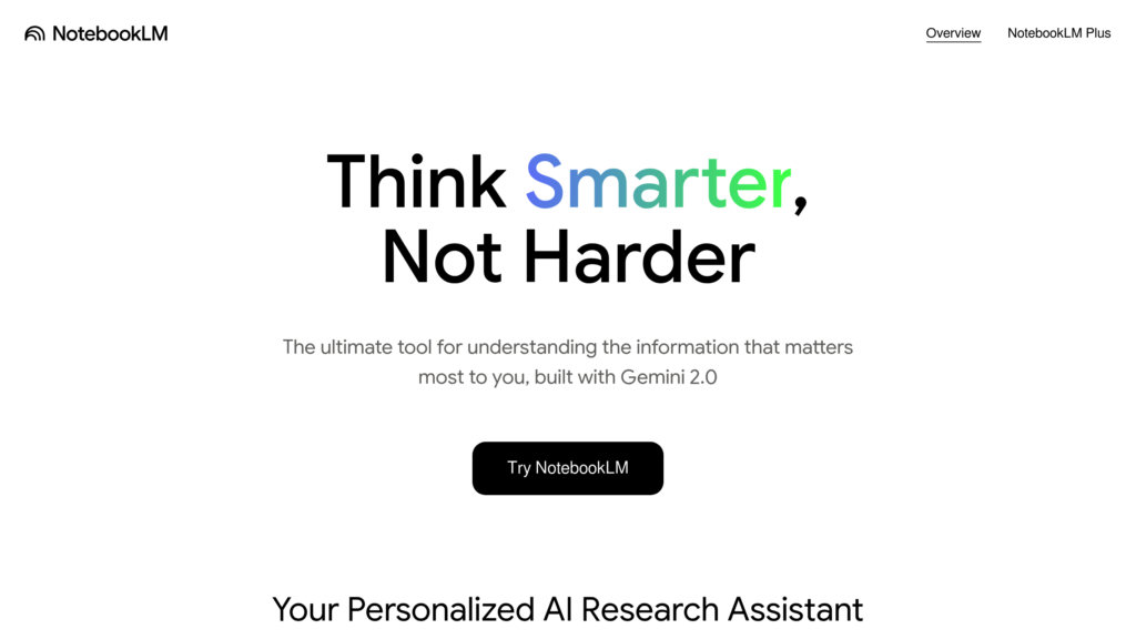 NotebookLM Captura de pantalla