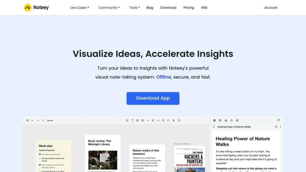 Noteey Captura de pantalla