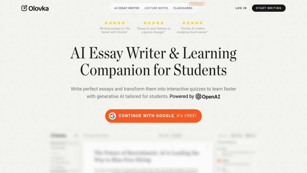 Olovka AI Captura de pantalla