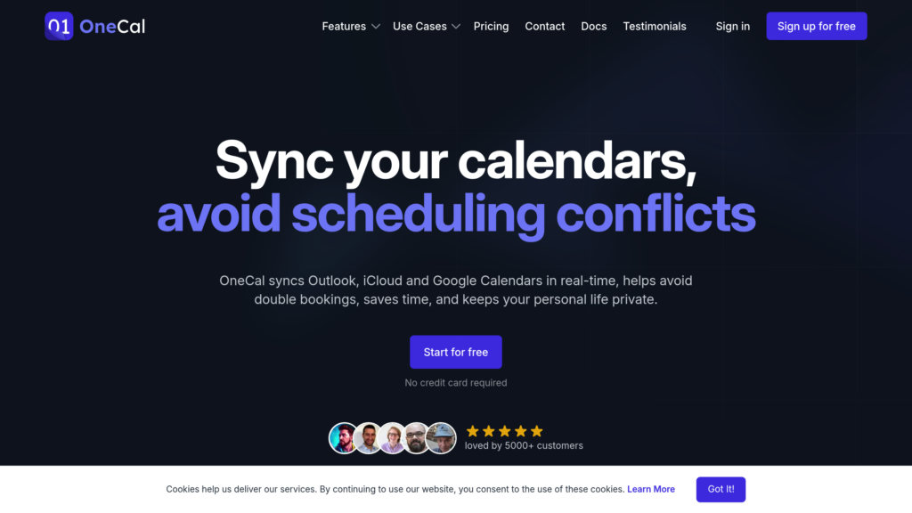 OneCal Captura de pantalla