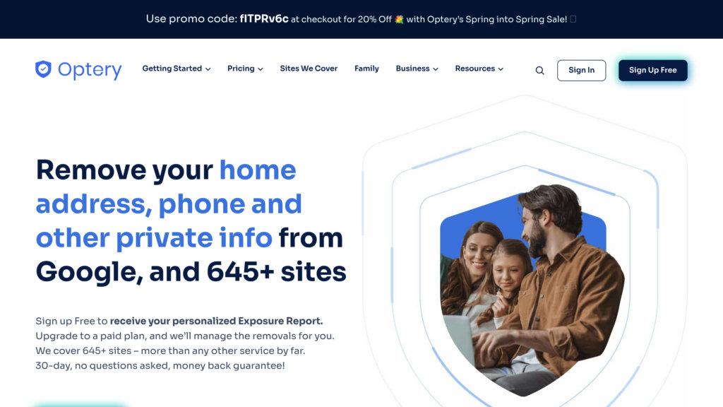 Optery Captura de pantalla