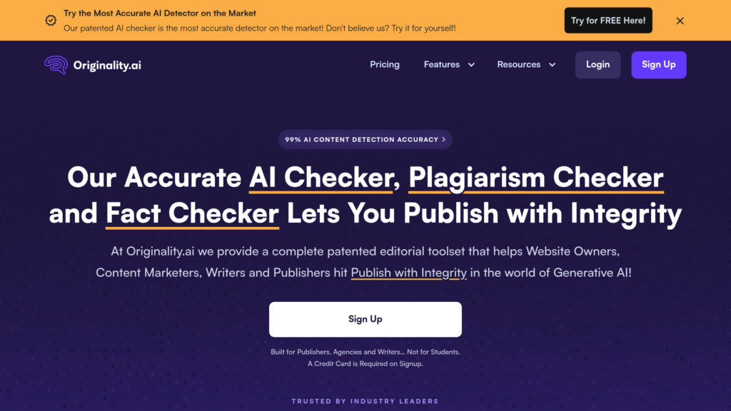 Originality.AI Screenshot