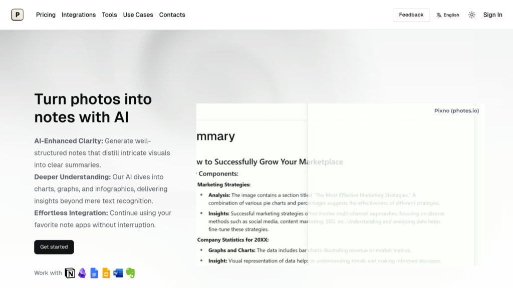 Photes.io Capture d'écran