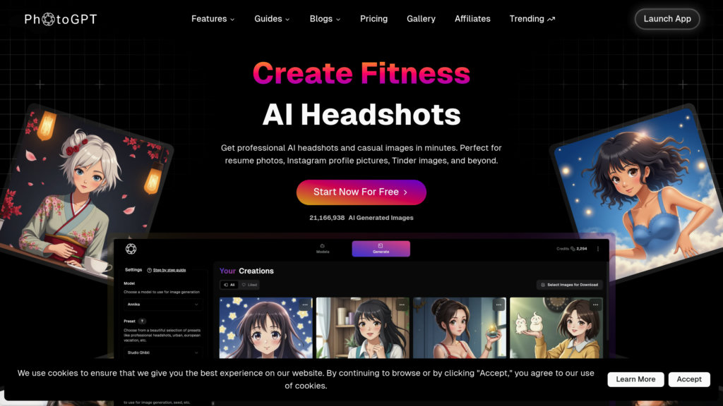 PhotoGPT Capture d'écran