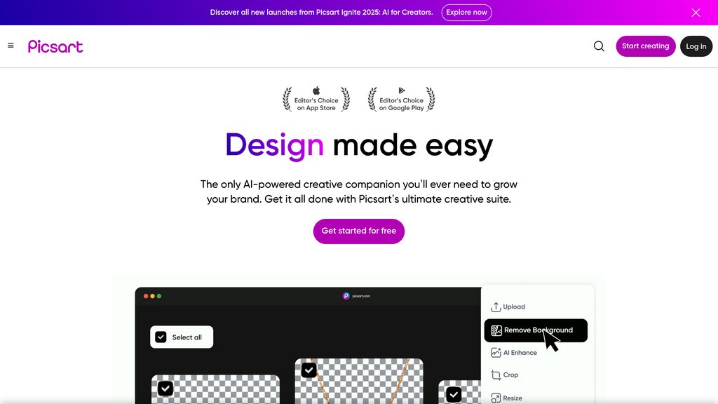 Picsart Captura de pantalla