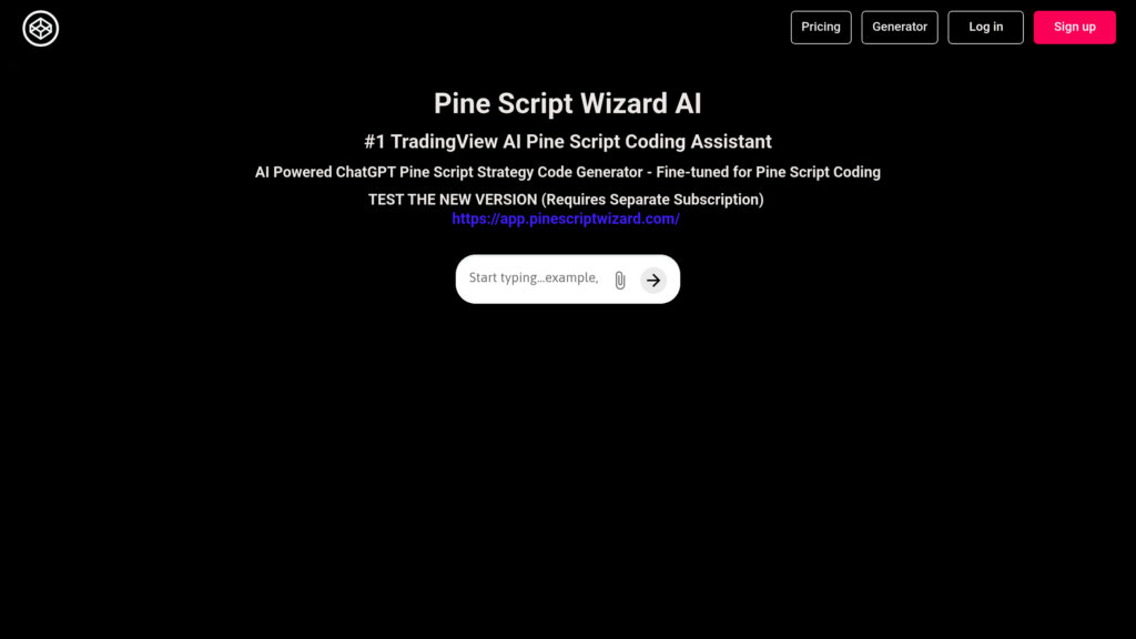 Pine Script Wizard AI 截图