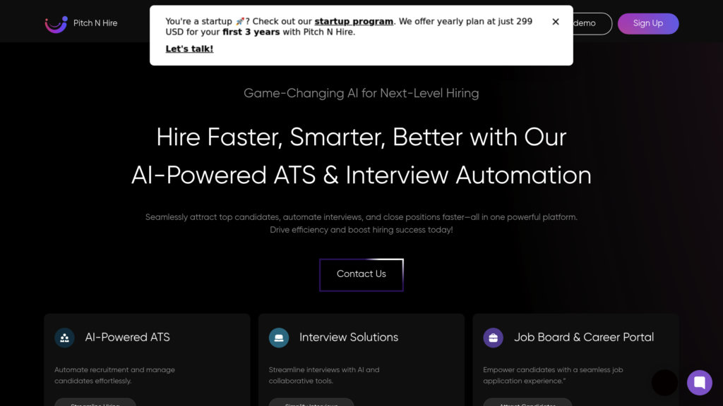Pitch N Hire Screenshot
