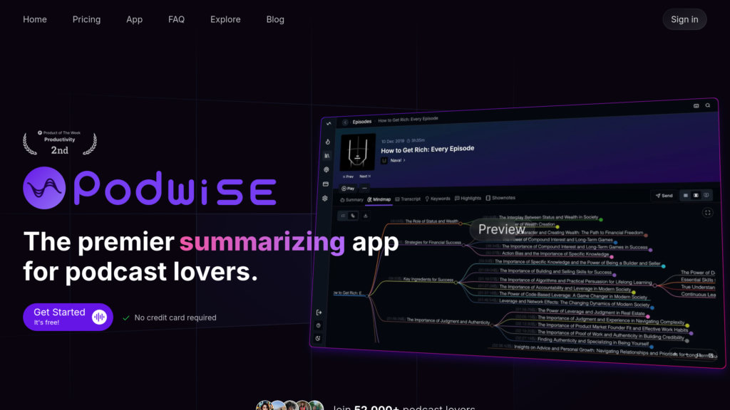 Podwise AI Captura de pantalla