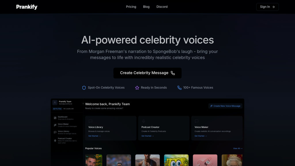 Prankify AI Captura de pantalla