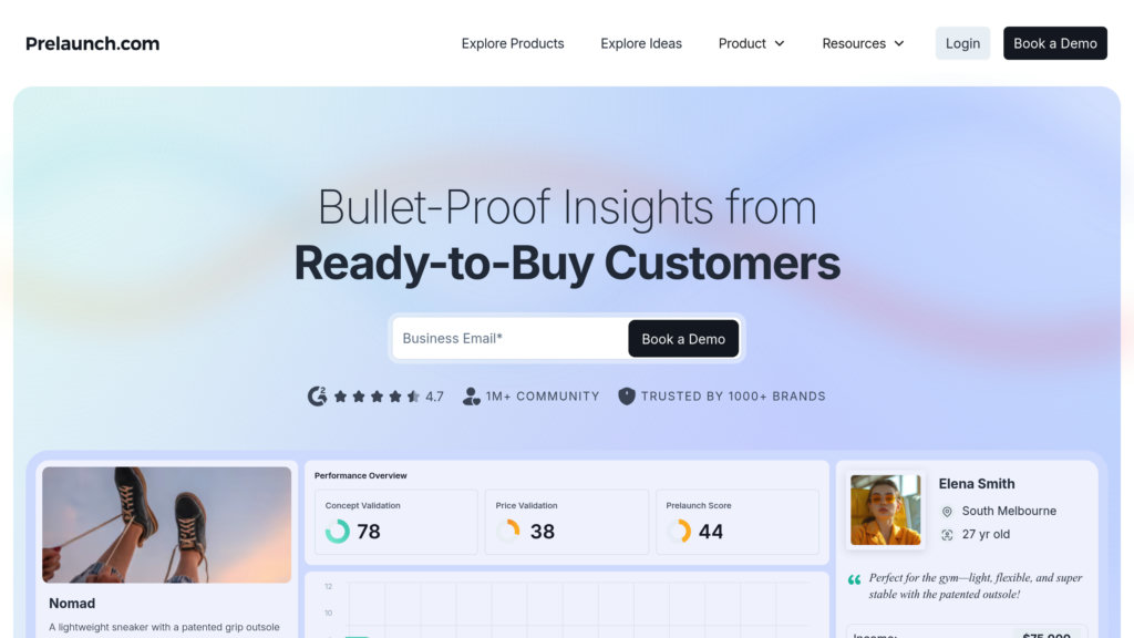 Prelaunch.com Capture d'écran