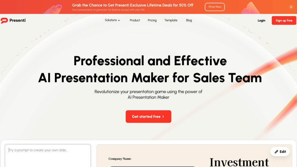 Presenti AI Captura de pantalla