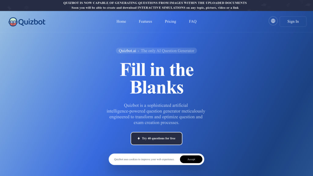 Quizbot.ai Captura de pantalla