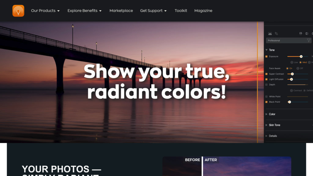 Radiant Photo Screenshot