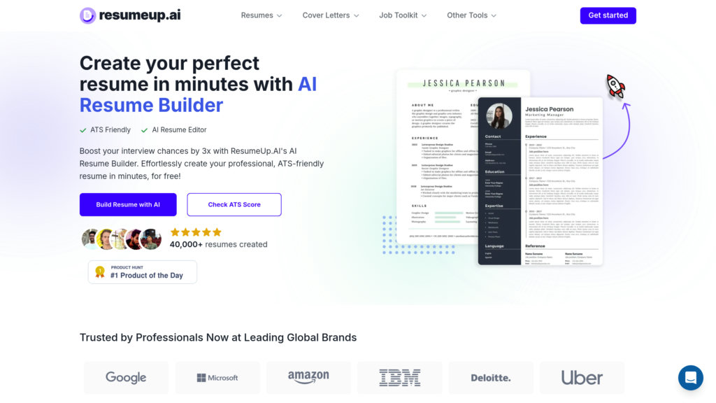 ResumeUp.AI 截图