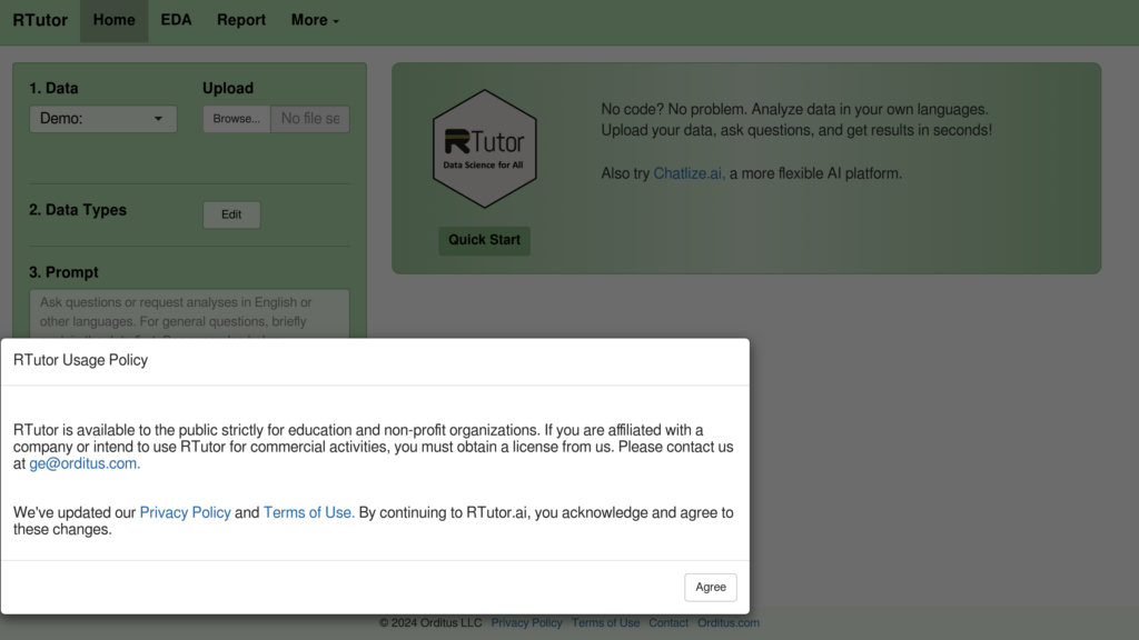 RTutor Screenshot