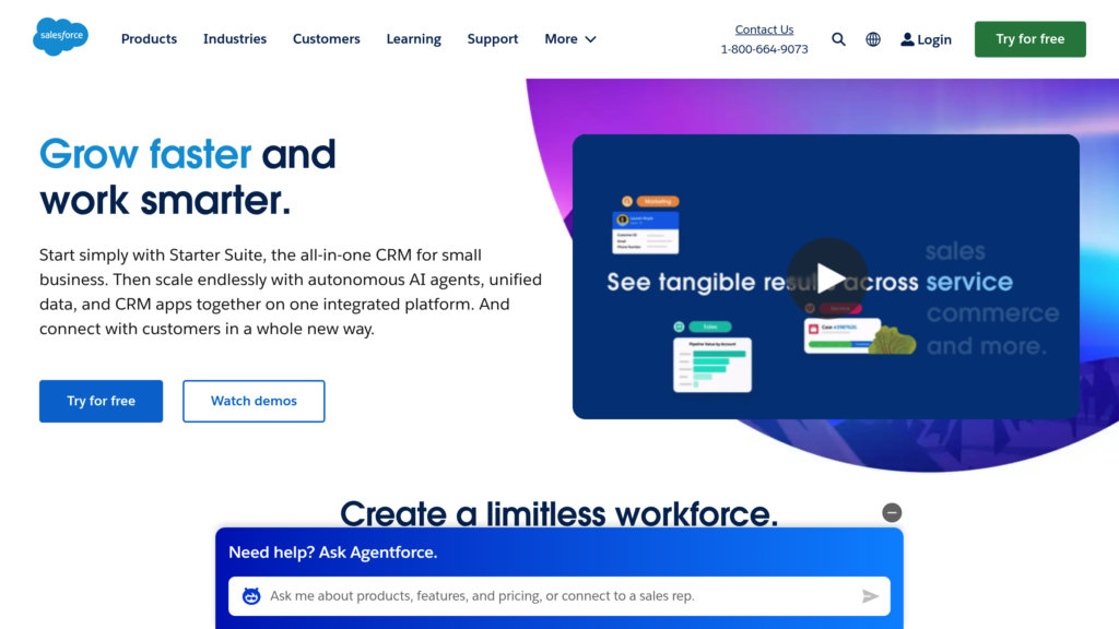 Salesforce Captura de pantalla