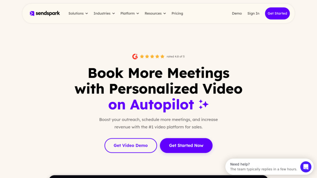 Sendspark Screenshot