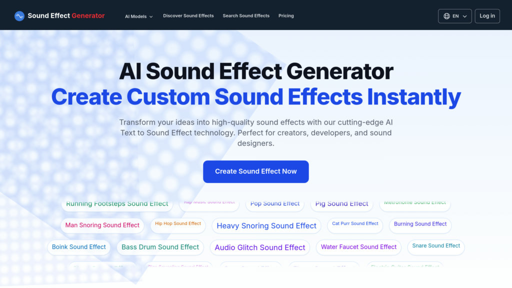 Sound Effect Generator Captura de pantalla