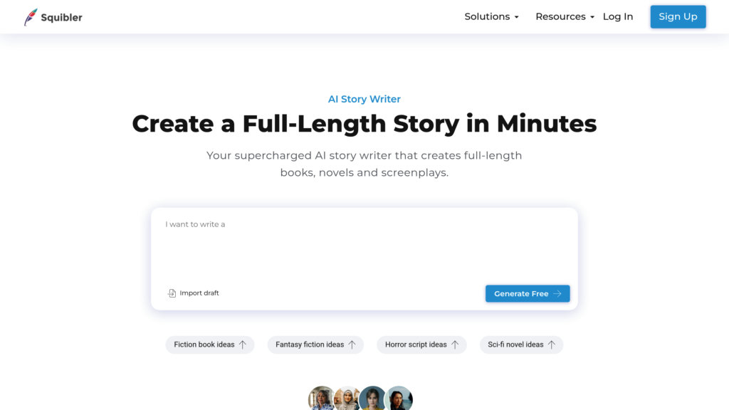 Squibler Captura de pantalla