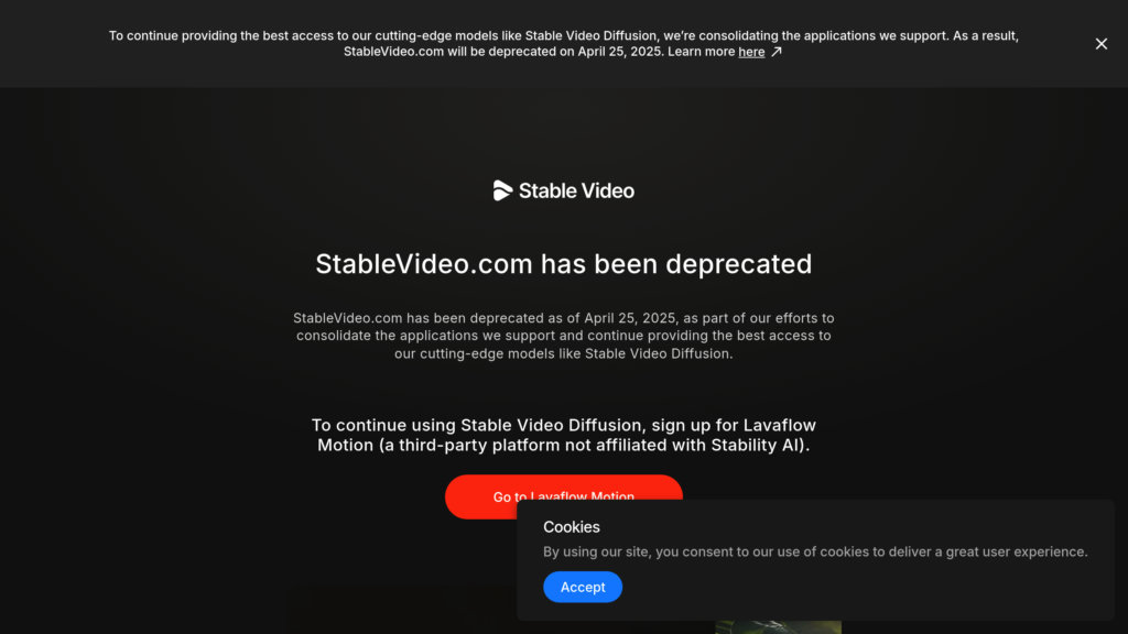 Stable Video Diffusion 截图