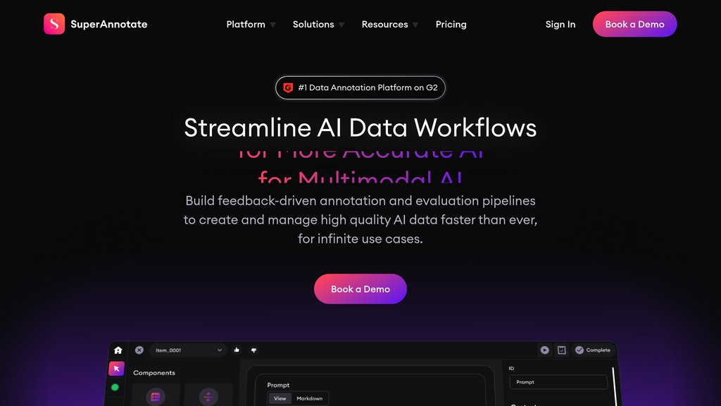SuperAnnotate 截图
