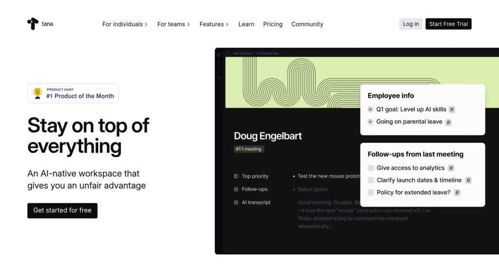 Tana Capture d'écran