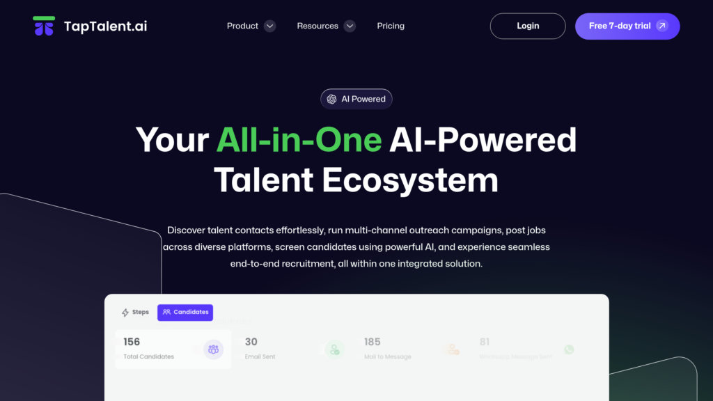 TapTalent.ai Screenshot