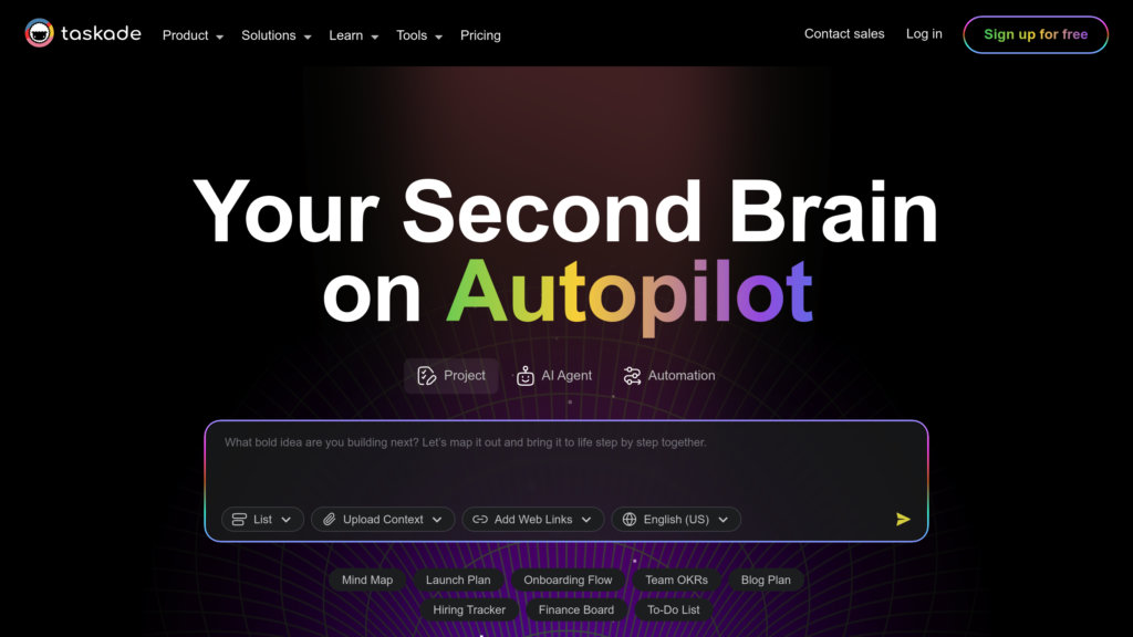 Taskade Capture d'écran