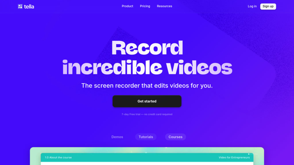 Tella Captura de pantalla