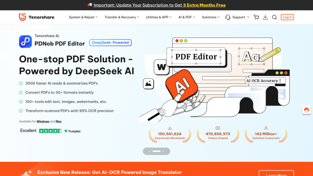 Tenorshare AI PDF Captura de pantalla