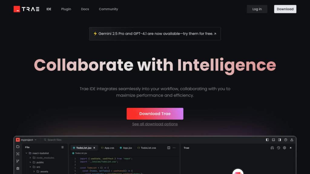 Trae Capture d'écran