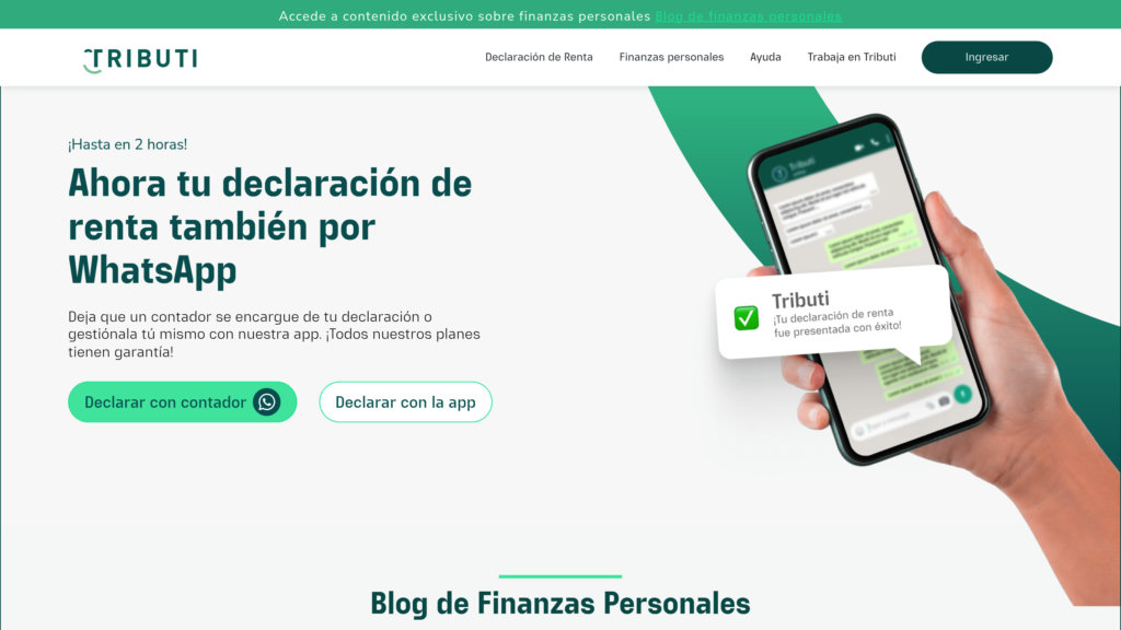 Tributi Captura de pantalla