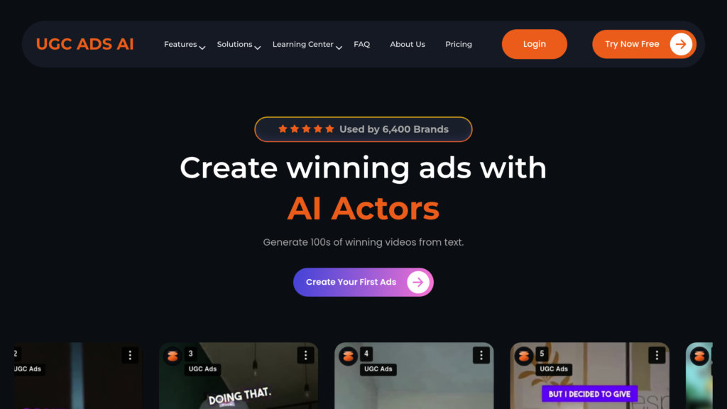 UGC Ads AI Captura de pantalla