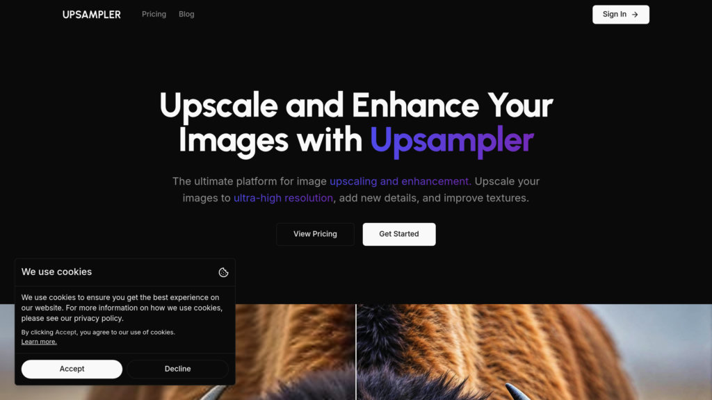 Upsampler Capture d'écran