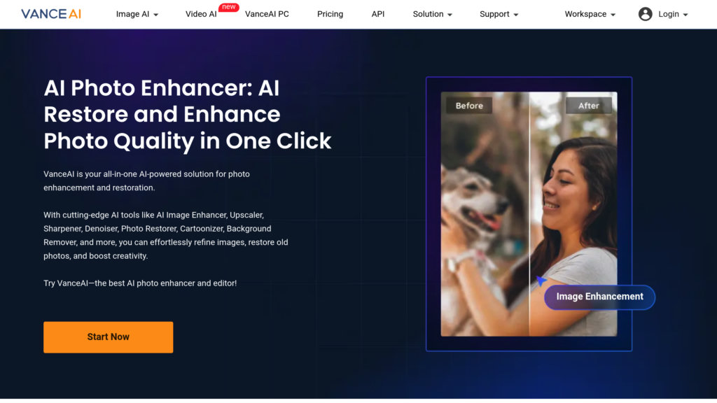 VanceAI Capture d'écran