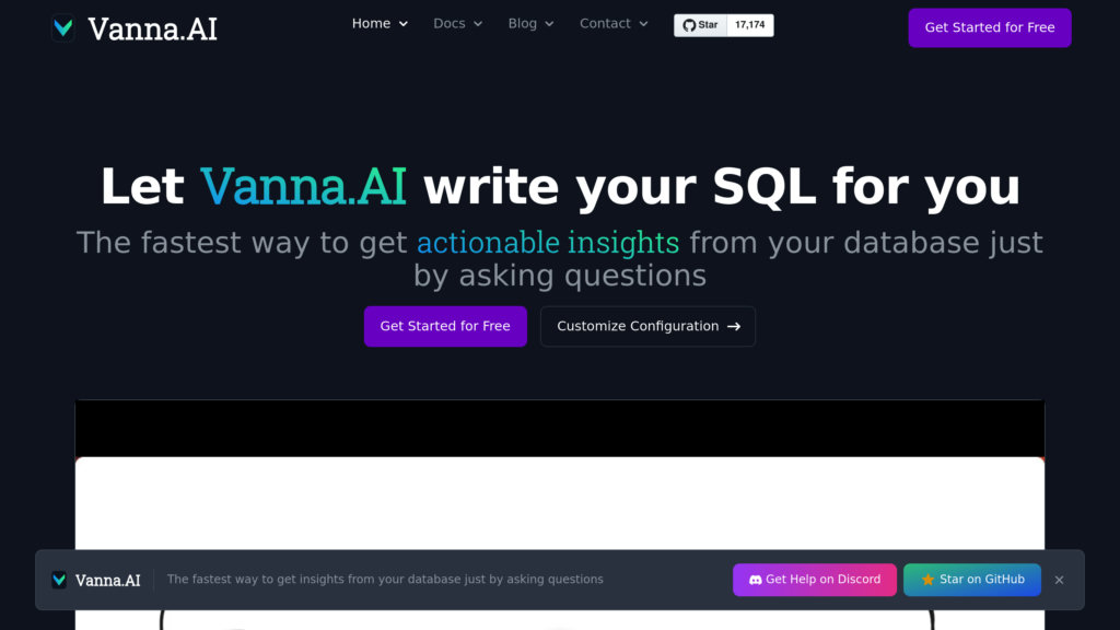 Vanna.AI Captura de pantalla