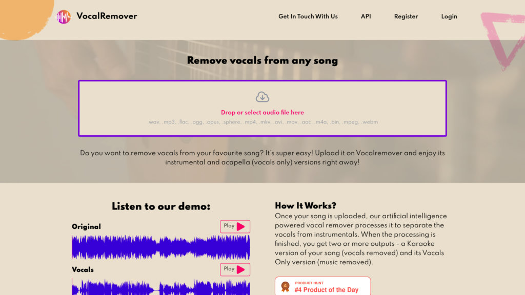 Vocal Remover Скриншот