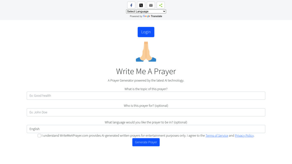 Write Me A Prayer 截图