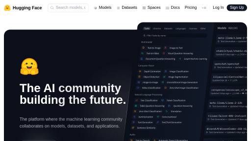 Hugging Face - Plataforma IA de código abierto: comparte modelos y datos para desarrollo colaborativo - Logo
