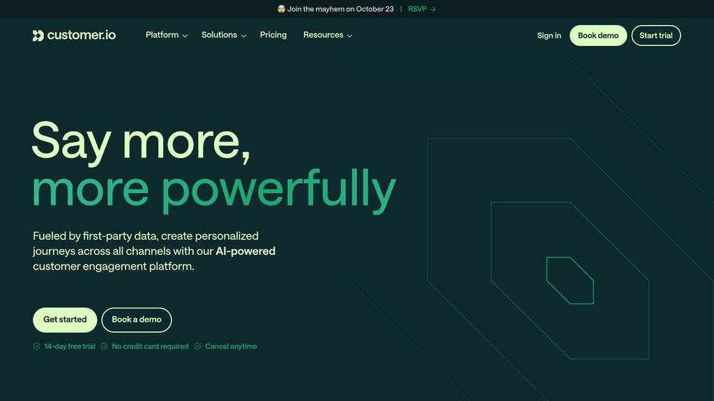 Customer.io Screenshot