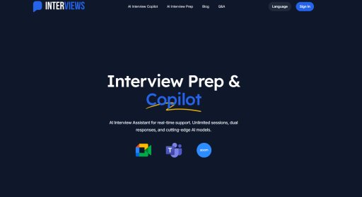 Interviews.chat - Práctica de entrevistas inteligente con retroalimentación en tiempo real - Logo
