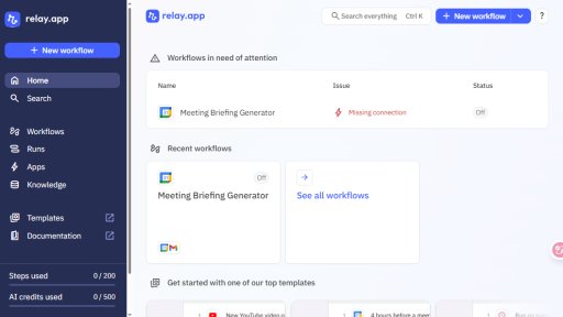 Relay - Plataforma de automatización con IA y supervisión humana - Logo