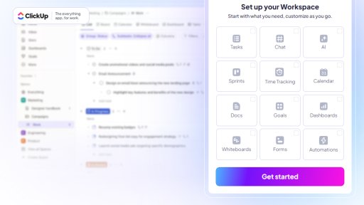ClickUp AI - Espacio de trabajo inteligente que automatiza tareas diarias - Logo