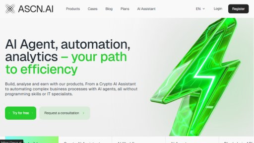 ASCN.AI - Herramienta inteligente de análisis cripto con seguimiento mercado y cadena en tiempo real - Logo